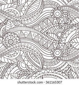 Hand drawn doodle pattern, for your post card or notebook design