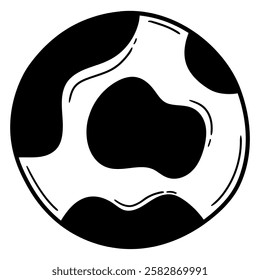 Hand drawn doodle planet earth isolated on white background. Vector illustration.