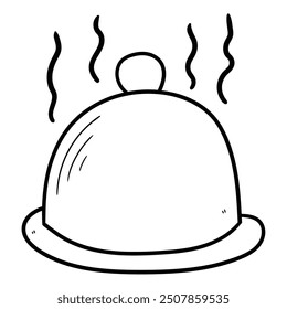 Placa de doodle dibujada a mano aislada sobre fondo blanco. Ilustración vectorial.