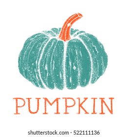 Hand drawn doodle pumpkin. Sketch by ink. Halloween theme. 