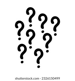 hand drawn doodle question marks