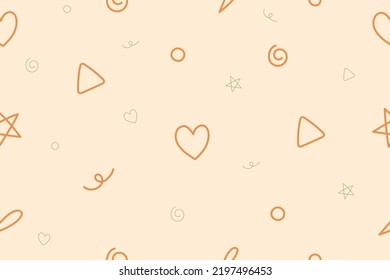 hand drawn doodle seamless pattern