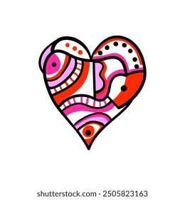 hand drawn doodle shapes and objects. Abstract modern contemporary trendy vector illustration. All elements are isolated