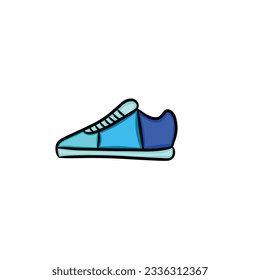 Hand drawn doodle shoe isolated on white background,vector illustration eps10