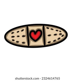 Hand drawn of doodle sketch aid band plaster isolated on white background