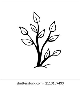 hand drawn doodle sketch tree