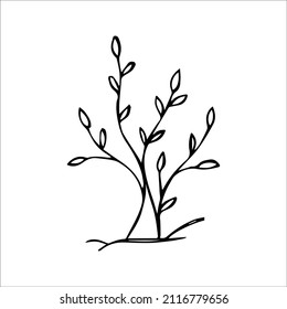 hand drawn doodle sketch tree