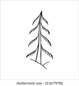 hand drawn doodle sketch tree