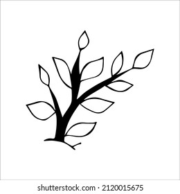 hand drawn doodle sketch tree
