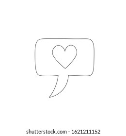 Hand drawn doodle speech bubble Not read incoming message. Black sketch. Decoration for greeting cards, posters, emblems. Vector illustration.