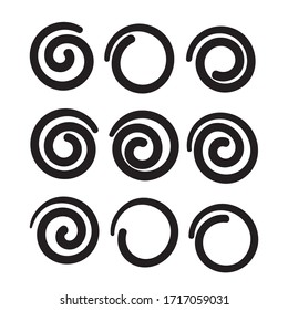 Hand Drawn Doodle Spiral Illustration Vector 