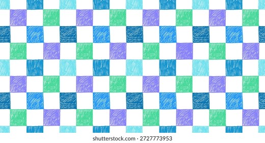 Dibujado a mano doodle cuadrado sin patrón. Vector carboncillo sketch.Texture Fondo de pantalla de arte para textiles, decoración de papel y diseños creativos. Antiguas BG, Italia colección de mosaico
