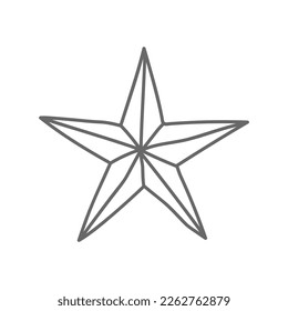 Hand drawn doodle stars vector illustration