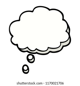 hand drawn doodle style cartoon mind bubble