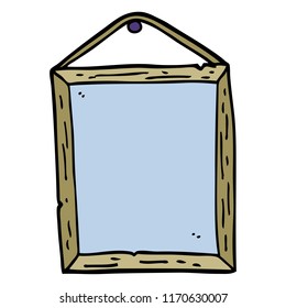 hand drawn doodle style cartoon picture frame