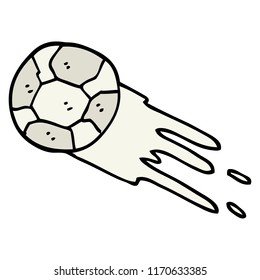 caricatura de fútbol estilo doodle dibujado a mano