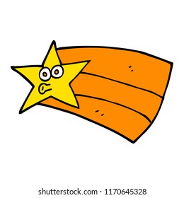 estrella de caricatura de dibujos a mano estilo doodle