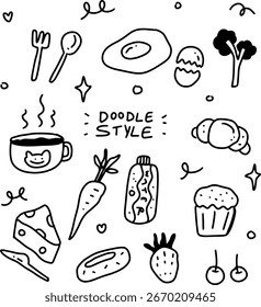 Diseño de estilo doodle dibujado a mano para Plantillas.
