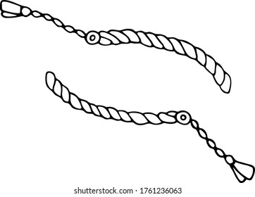 Estilo de doodle dibujado a mano Serpientes de Fuego en vector. Ilustración aislada sobre fondo blanco. Para el diseño interior, papel pintado, embalaje, afiche