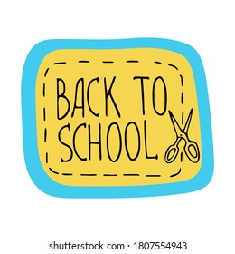 Hand drawn doodle style vector illustration Back to school. Education concept. Design for decorating a card, gift, printing wrapping paper, poster, t-shirt