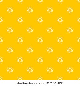 Hand drawn doodle Sun Vector Seamless pattern. Background for kids