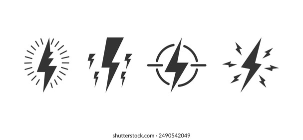 hand drawn doodle thunder bolt illustration isolated background