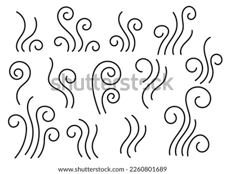 Hand drawn doodle vaporize icon collection
