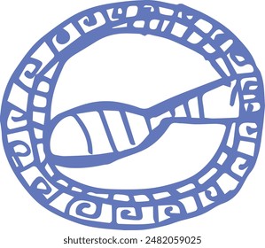 Dibujado a mano Doodle Vector Euro minimalista Abstractas Motivos de arte de tendencia eurosummer lindo Mediterranean sketch fashion
