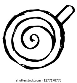 Hand Drawn or Doodle Vector Illustration of Coffee on Isolated Background. Graphic Design for T-shirt, Poster, Card, Template, and more