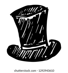 Hand Drawn or Doodle Vector Illustration of Hat or Cap on Isolated Background. Graphic Design for T-shirt, Poster, Card, Template, and more