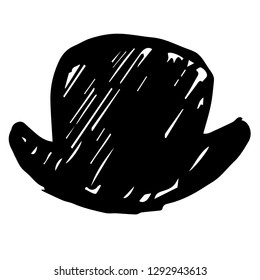 Hand Drawn or Doodle Vector Illustration of Hat or Cap on Isolated Background. Graphic Design for T-shirt, Poster, Card, Template, and more