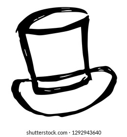 Hand Drawn or Doodle Vector Illustration of Hat or Cap on Isolated Background. Graphic Design for T-shirt, Poster, Card, Template, and more