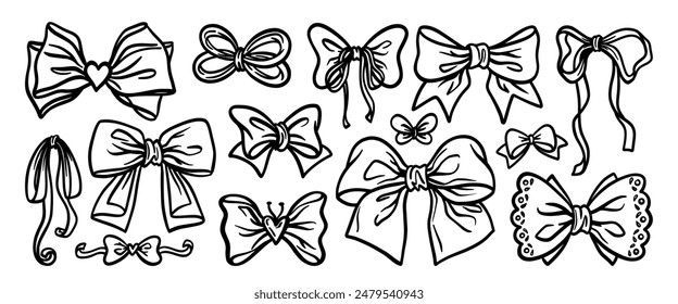 Hand drawn doodle vector set. Collection of cute hand drawn doodle.