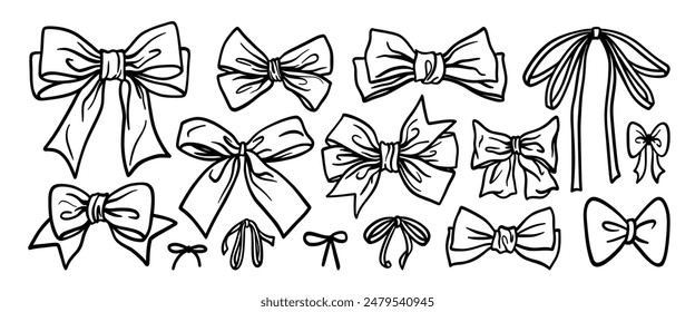 Hand drawn doodle vector set. Collection of cute hand drawn doodle.