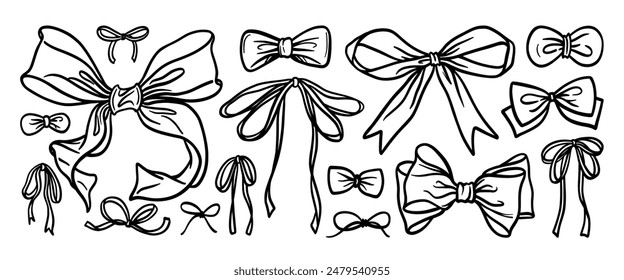 Hand drawn doodle vector set. Collection of cute hand drawn doodle.