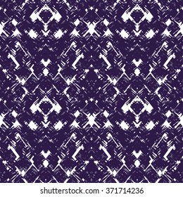 Hand drawn doodle wallpaper in vector. Hipster prints background. Deep blue line art patterns. Trendy hipster print. Hand drawn pattern. Modern graphic design. 