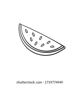 caricatura de dibujos animados de dibujos animados de la sandía y la fruta