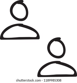 Hand drawn doodle web internet icon set