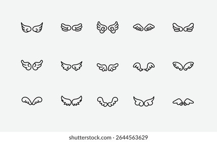 Hand Drawn Doodle Wings Graphic Pack