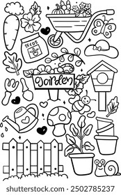 Ilustración vectorial de arte de garabatos dibujados a mano