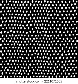 Doodles dibujados a mano. Patrón sin foco con puntos. Fondo del punto Polka. Textura de grueso abstracto. Ilustración vectorial.