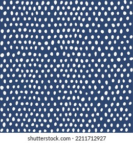 Hand drawn doodles. Seamless pattern with dots. Polka dot background. Abstract grunge texture. Vector illustration.