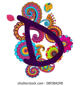 Hand Drawn Doodling Alphabet