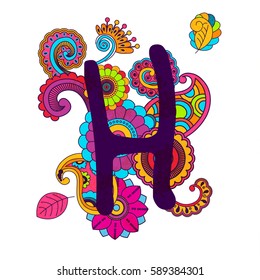 Hand Drawn Doodling Alphabet