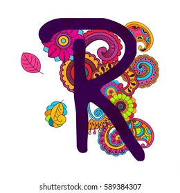 Hand Drawn Doodling Alphabet
