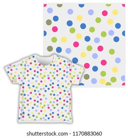 hand drawn dot. Creative childish texture. Great for fabric,baby cloth, textile Vector Illustration