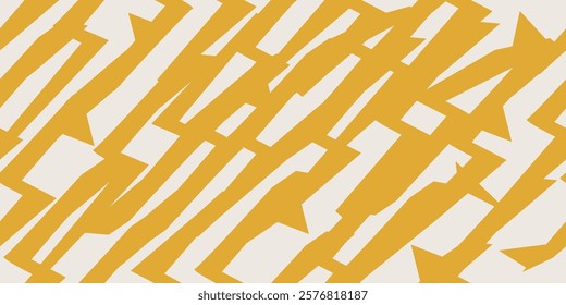 Hand drawn dot doodle pattern with yellow color, seamless designs on textiles, clothing, gift wrapping, banners, home decor, abstract backgrounds. Vector illustration.