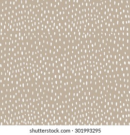 Hand Drawn Dots Pattern, Seamless.