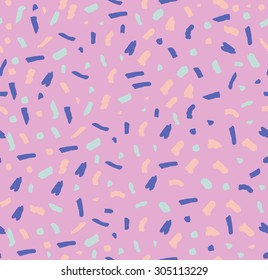 Hand Drawn Dots Pattern, Seamless.