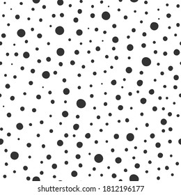 Hand drawn dots seamless pattern